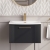 Nuie Deco Wall Hung 1-Drawer Vanity Unit with Basin-4 600mm Wide - Satin Anthracite