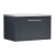 Nuie Deco Wall Hung 1-Drawer Vanity Unit with Bellato Grey Worktop 600mm Wide - Satin Anthracite
