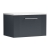 Nuie Deco Wall Hung 1-Drawer Vanity Unit with Sparkling White Worktop 600mm Wide - Satin Anthracite
