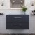 Nuie Deco Wall Hung 2-Drawer Vanity Unit with Worktop 800mm Wide - Satin Anthracite