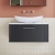 Nuie Deco Wall Hung 1-Drawer Vanity Unit with Carrera Marble Worktop 800mm Wide - Satin Anthracite | Thumbnail Image