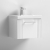 Nuie Deco Wall Hung 1-Drawer Vanity Unit with Basin-1 500mm Wide - Satin White