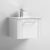 Nuie Deco Wall Hung 1-Drawer Vanity Unit with Basin-2 500mm Wide - Satin White