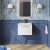 Nuie Deco Wall Hung 1-Drawer Vanity Unit with Basin-4 500mm Wide - Satin White | Thumbnail Image