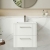 Nuie Deco Wall Hung 2-Drawer Vanity Unit with Basin-2 500mm Wide - Satin White