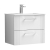 Nuie Deco Wall Hung 2-Drawer Vanity Unit with Basin-2 600mm Wide - Satin White