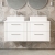 Deco Twin 1200mm 4-Drawer Wall Hung Vanity Unit with Countertop | Thumbnail Image