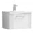 Nuie Deco Wall Hung 1-Drawer Vanity Unit with Basin-3 600mm Wide - Satin White