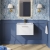 Nuie Deco Wall Hung 1-Drawer Vanity Unit with Basin-2 600mm Wide - Satin White