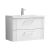 Nuie Deco Wall Hung 2-Drawer Vanity Unit with Basin-3 800mm Wide - Satin White