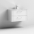 Nuie Deco Wall Hung 2-Drawer Vanity Unit with Basin-2 800mm Wide - Satin White