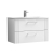 Nuie Deco Wall Hung 2-Drawer Vanity Unit with Basin-4 800mm Wide - Satin White