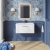 Nuie Deco Wall Hung 1-Drawer Vanity Unit with Basin-1 800mm Wide - Satin White | Thumbnail Image