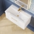 Nuie Deco Wall Hung 1-Drawer Vanity Unit with Basin-1 800mm Wide - Satin White | Thumbnail Image