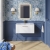 Nuie Deco Wall Hung 1-Drawer Vanity Unit with Basin-2 800mm Wide - Satin White | Thumbnail Image