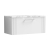 Nuie Deco Wall Hung 1-Drawer Vanity Unit with Carrera Marble Worktop 800mm Wide - Satin White | Thumbnail Image