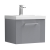 Nuie Deco Wall Hung 1-Drawer Vanity Unit with Basin-1 500mm Wide - Satin Grey