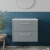 Nuie Deco Wall Hung 2-Drawer Vanity Unit with Carrera Marble Worktop 600mm Wide - Satin Grey | Thumbnail Image