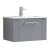 Nuie Deco Wall Hung 1-Drawer Vanity Unit with Basin-4 600mm Wide - Satin Grey