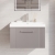 Nuie Deco Wall Hung 1-Drawer Vanity Unit with Basin-3 600mm Wide - Satin Grey