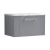 Nuie Deco Wall Hung 1-Drawer Vanity Unit with Carrera Marble Worktop 600mm Wide - Satin Grey | Thumbnail Image