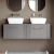 Deco Twin 1200mm 2-Drawer Wall Hung Vanity Unit with Countertop | Thumbnail Image