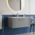 Nuie Deco Wall Hung 1-Drawer Vanity Unit with Basin-4 800mm Wide - Satin Grey