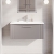 Nuie Deco Wall Hung 1-Drawer Vanity Unit with Basin-4 800mm Wide - Satin Grey | Thumbnail Image