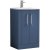 Nuie Deco Floor Standing 2-Door Vanity Unit with Basin-4 500mm Wide - Satin Blue