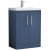 Nuie Deco Floor Standing 2-Door Vanity Unit with Basin-1 600mm Wide - Satin Blue