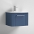 Nuie Deco Wall Hung 1-Drawer Vanity Unit with Basin-4 500mm Wide - Satin Blue