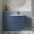 Nuie Deco Wall Hung 2-Drawer Vanity Unit with Basin-4 500mm Wide - Satin Blue | Thumbnail Image