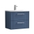 Nuie Deco Wall Hung 2-Drawer Vanity Unit with Basin-4 600mm Wide - Satin Blue