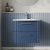 Nuie Deco Wall Hung 2-Drawer Vanity Unit with Basin-4 600mm Wide - Satin Blue | Thumbnail Image