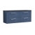 Nuie Deco Wall Hung 4-Drawer Vanity Unit with Sparkling Black Worktop 1200mm Wide - Satin Blue | Thumbnail Image
