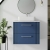 Nuie Deco Wall Hung 2-Drawer Vanity Unit with Sparkling White Worktop 600mm Wide - Satin Blue