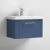 Nuie Deco Wall Hung 1-Drawer Vanity Unit with Basin-1 600mm Wide - Satin Blue