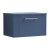 Nuie Deco Wall Hung 1-Drawer Vanity Unit with Worktop 600mm Wide - Satin Blue