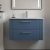 Nuie Deco Wall Hung 2-Drawer Vanity Unit with Basin-4 800mm Wide - Satin Blue