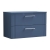 Nuie Deco Wall Hung 2-Drawer Vanity Unit with Worktop 800mm Wide - Satin Blue