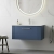 Nuie Deco Wall Hung 1-Drawer Vanity Unit with Basin-2 800mm Wide - Satin Blue