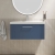 Nuie Deco Wall Hung 1-Drawer Vanity Unit with Basin-3 800mm Wide - Satin Blue | Thumbnail Image