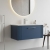 Nuie Deco Wall Hung 1-Drawer Vanity Unit with Basin-4 800mm Wide - Satin Blue