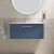 Nuie Deco Wall Hung 1-Drawer Vanity Unit with Basin-4 800mm Wide - Satin Blue | Thumbnail Image