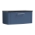 Nuie Deco Wall Hung 1-Drawer Vanity Unit with Sparkling Black Worktop 800mm Wide - Satin Blue