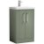 Nuie Deco Floor Standing 2-Door Vanity Unit with Basin-3 500mm Wide - Satin Green