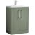 Nuie Deco Floor Standing 2-Door Vanity Unit with Basin-1 600mm Wide - Satin Green