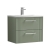 Nuie Deco Wall Hung 2-Drawer Vanity Unit with Basin-4 600mm Wide - Satin Green