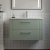 Nuie Deco Wall Hung 2-Drawer Vanity Unit with Basin-4 800mm Wide - Satin Green