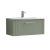 Nuie Deco Wall Hung 1-Drawer Vanity Unit with Basin-4 800mm Wide - Satin Green